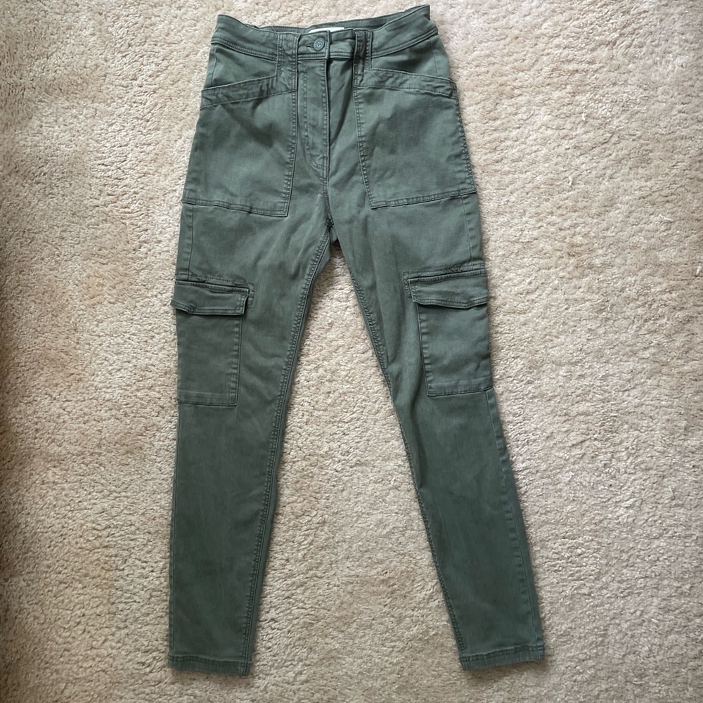 H&M Military Green Cargo Pants with Utility Pockets